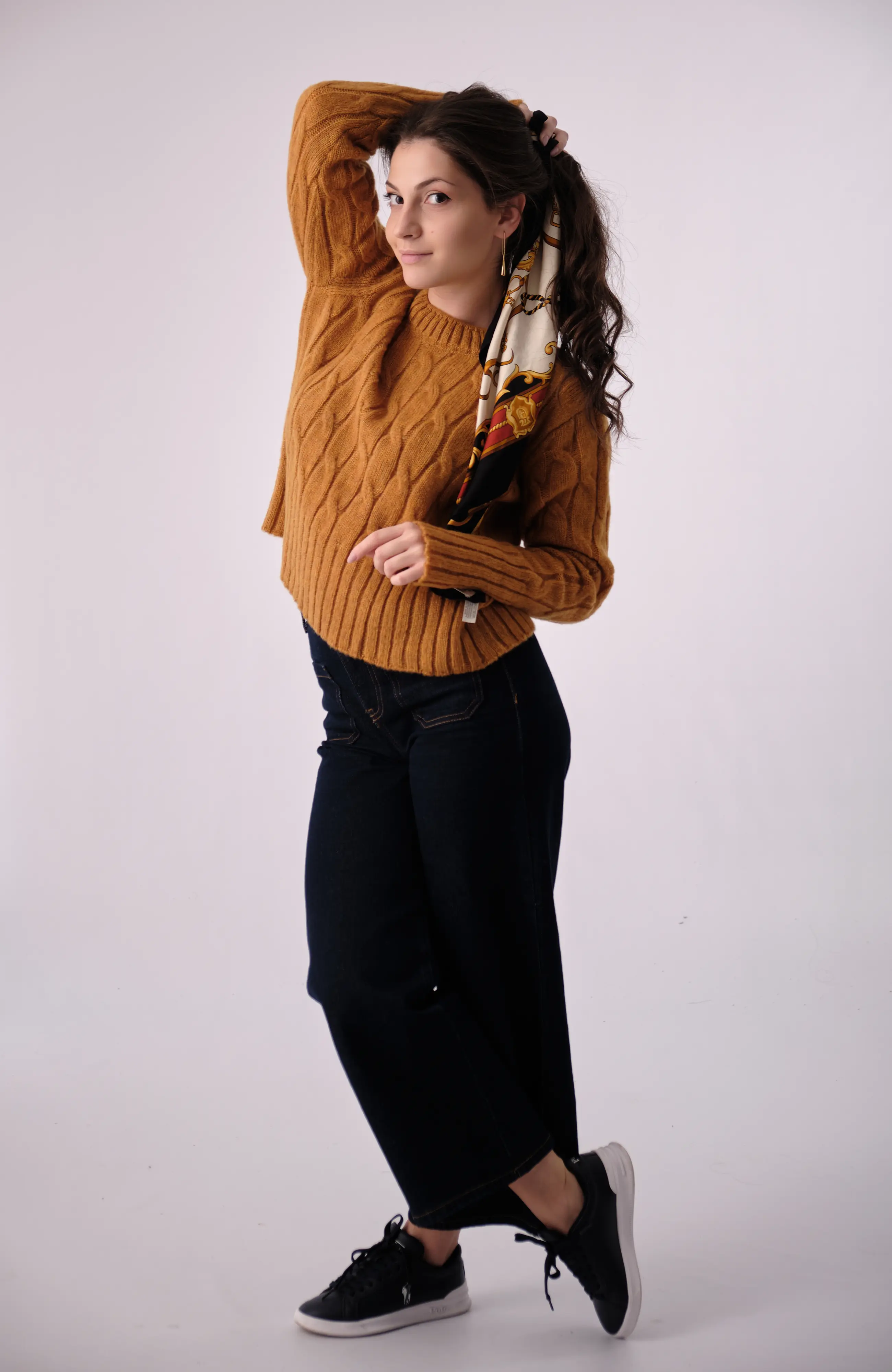 The Mirella Sweater - Marigold Tide, S