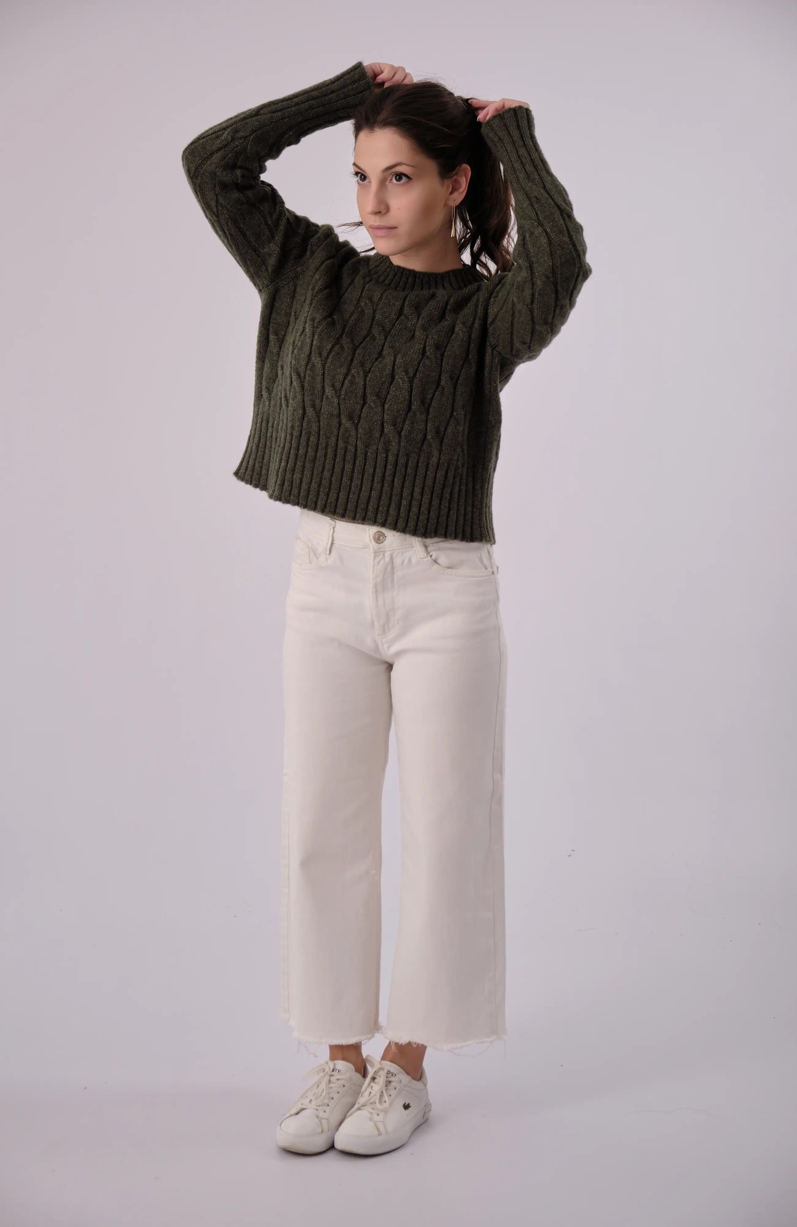 The Mirella Sweater - Moss Cove, S