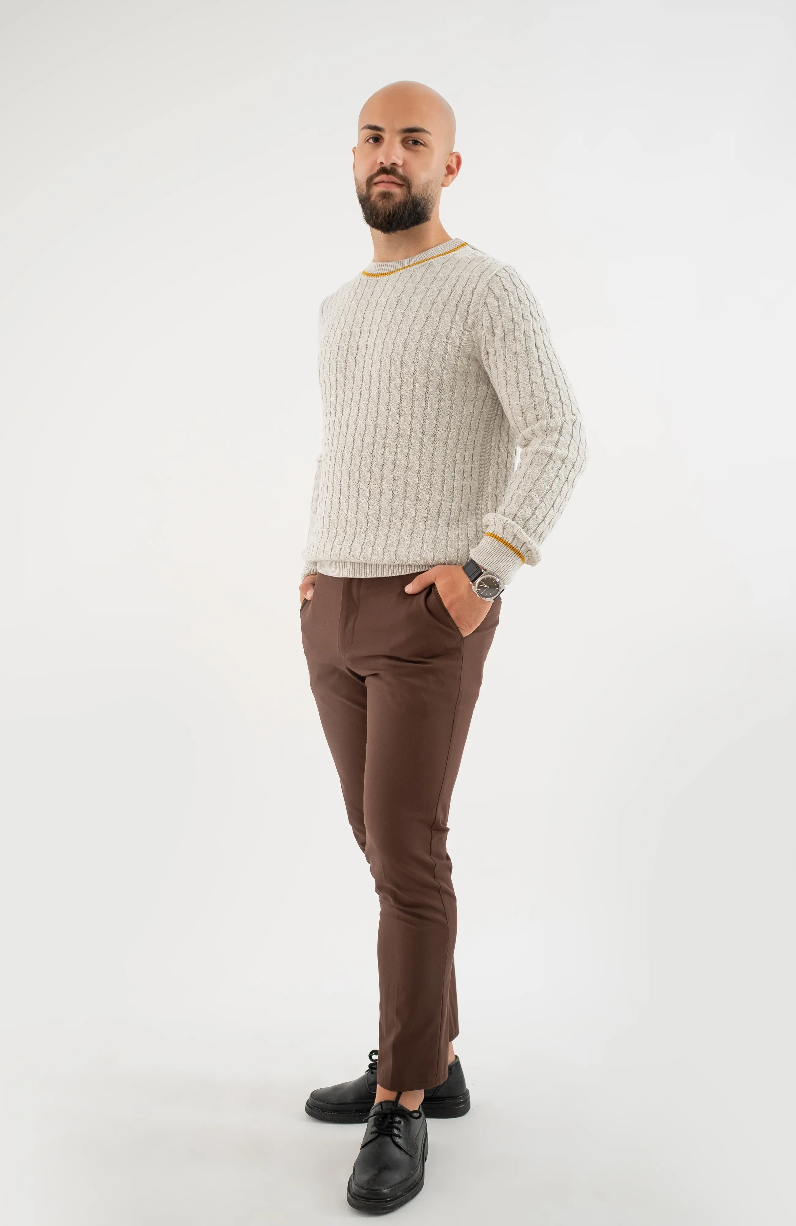 The Mr. Rowe Sweater in Lighthouse Sand – The Cotton Capsule