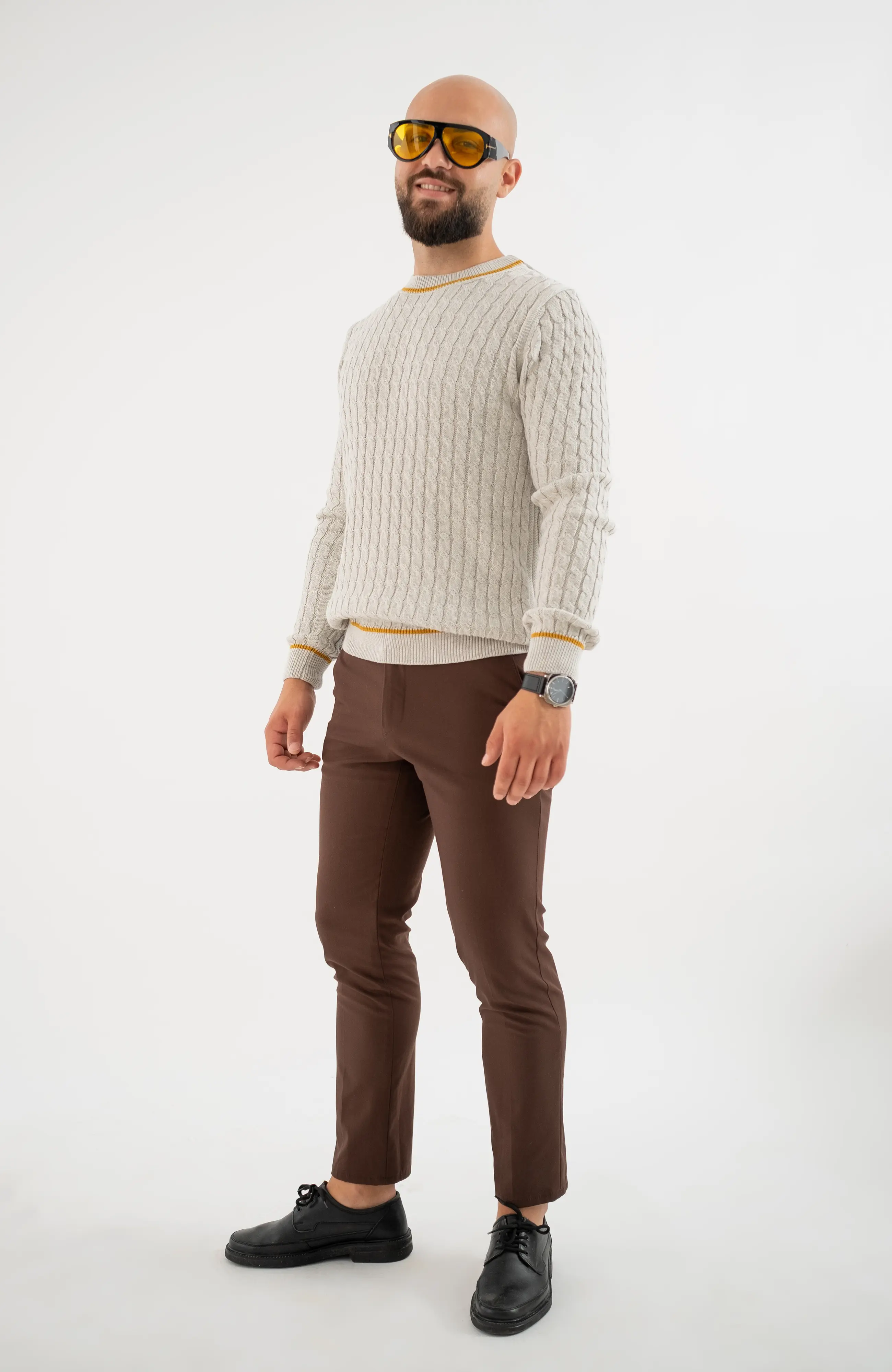 The Mr. Rowe Sweater in Lighthouse Sand – The Cotton Capsule
