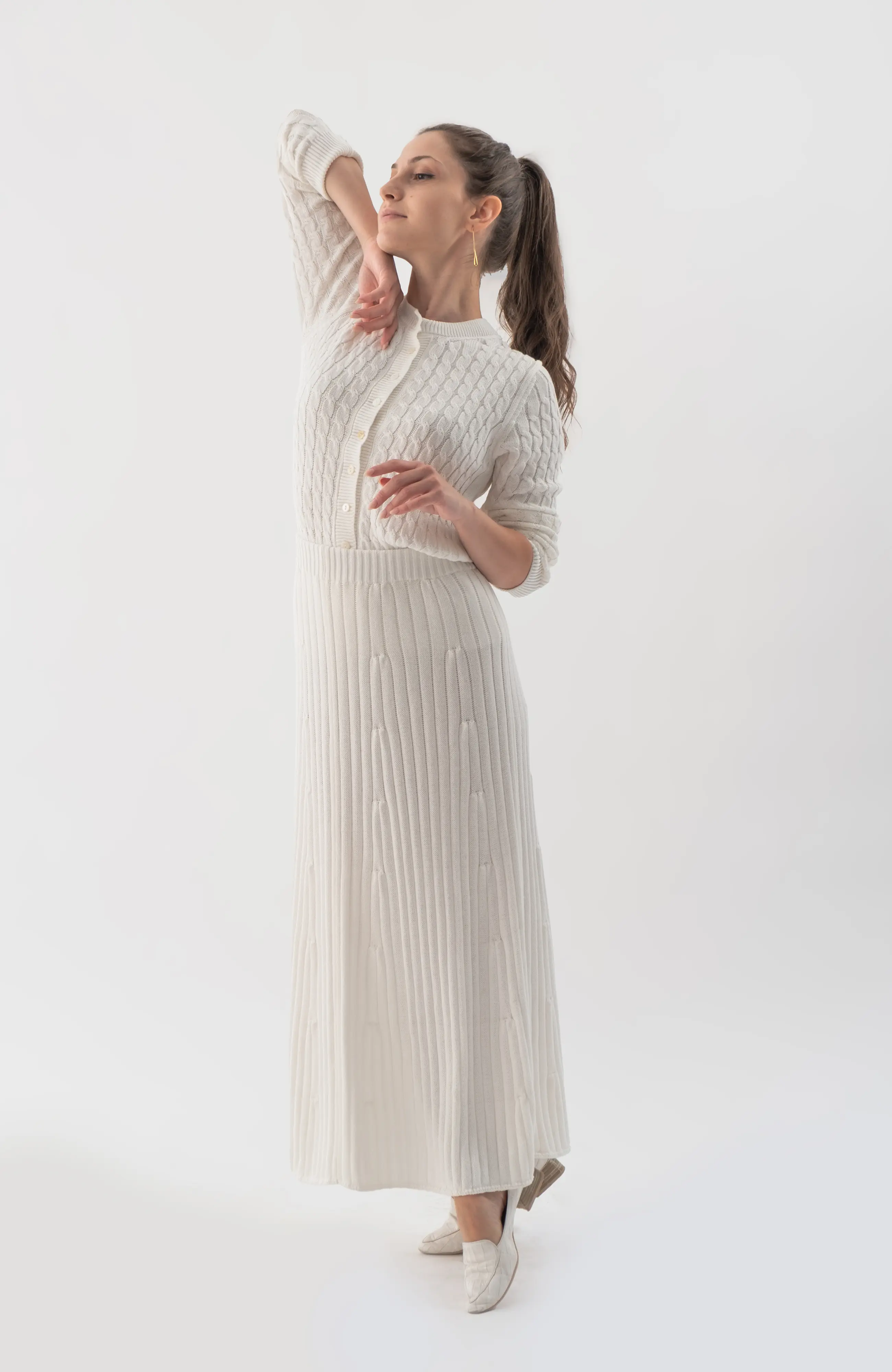 The Ms. Rowe Skirt in Classic White – The Cotton Capsule