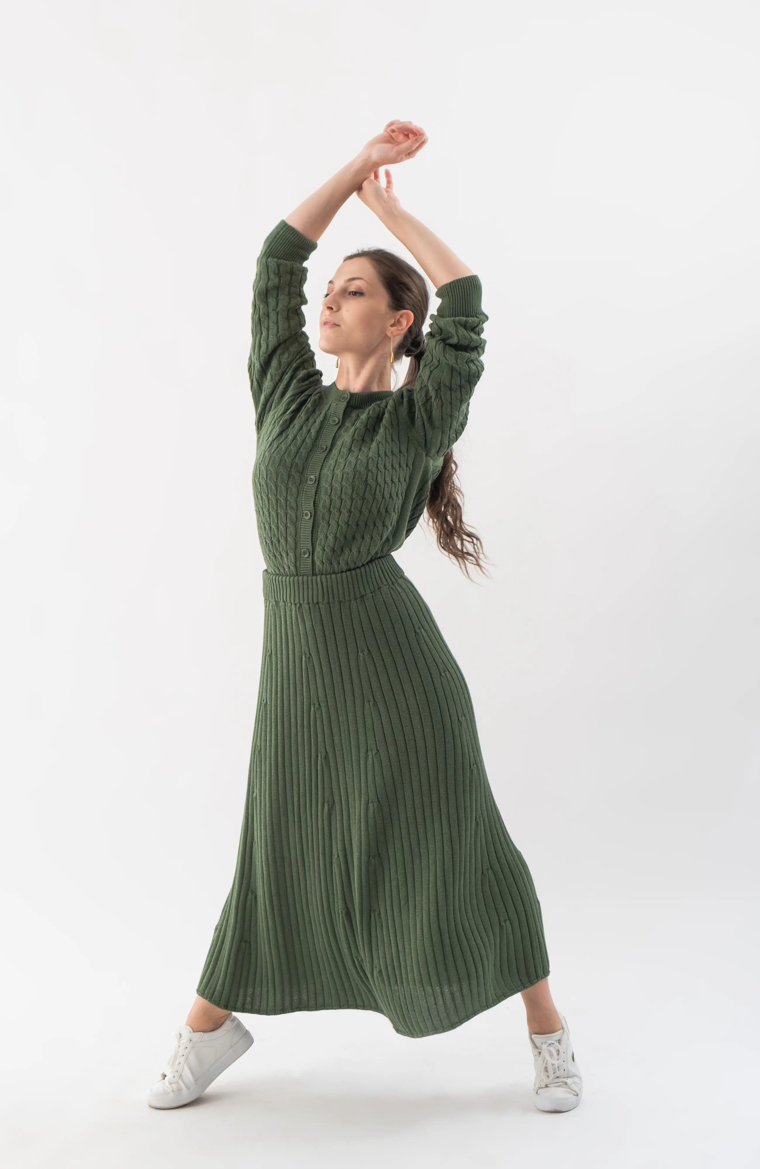 The Ms. Rowe Skirt in Sea Pine – The Cotton Capsule