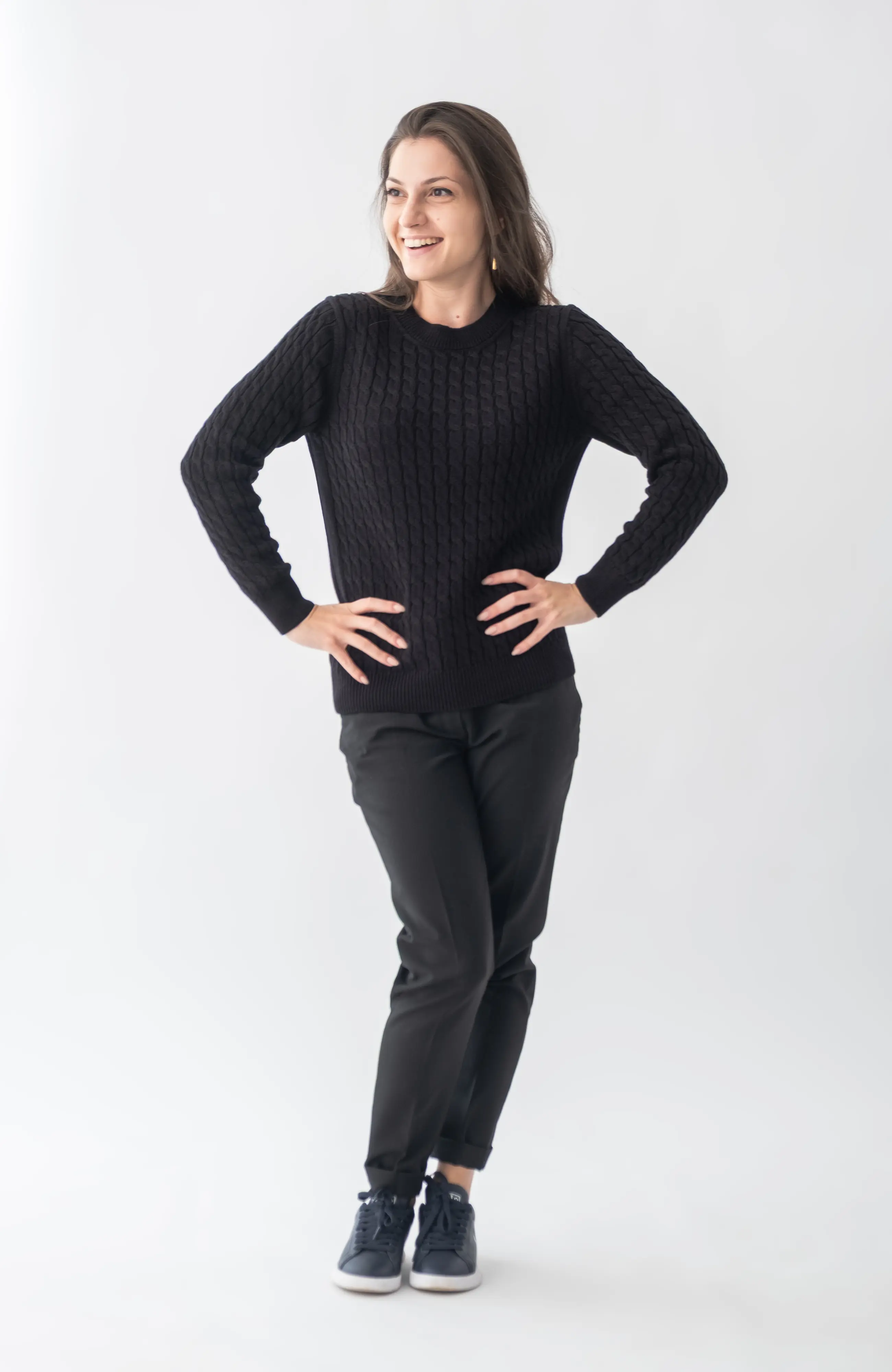 The Ms. Rowe Sweater in Black – The Cotton Capsule