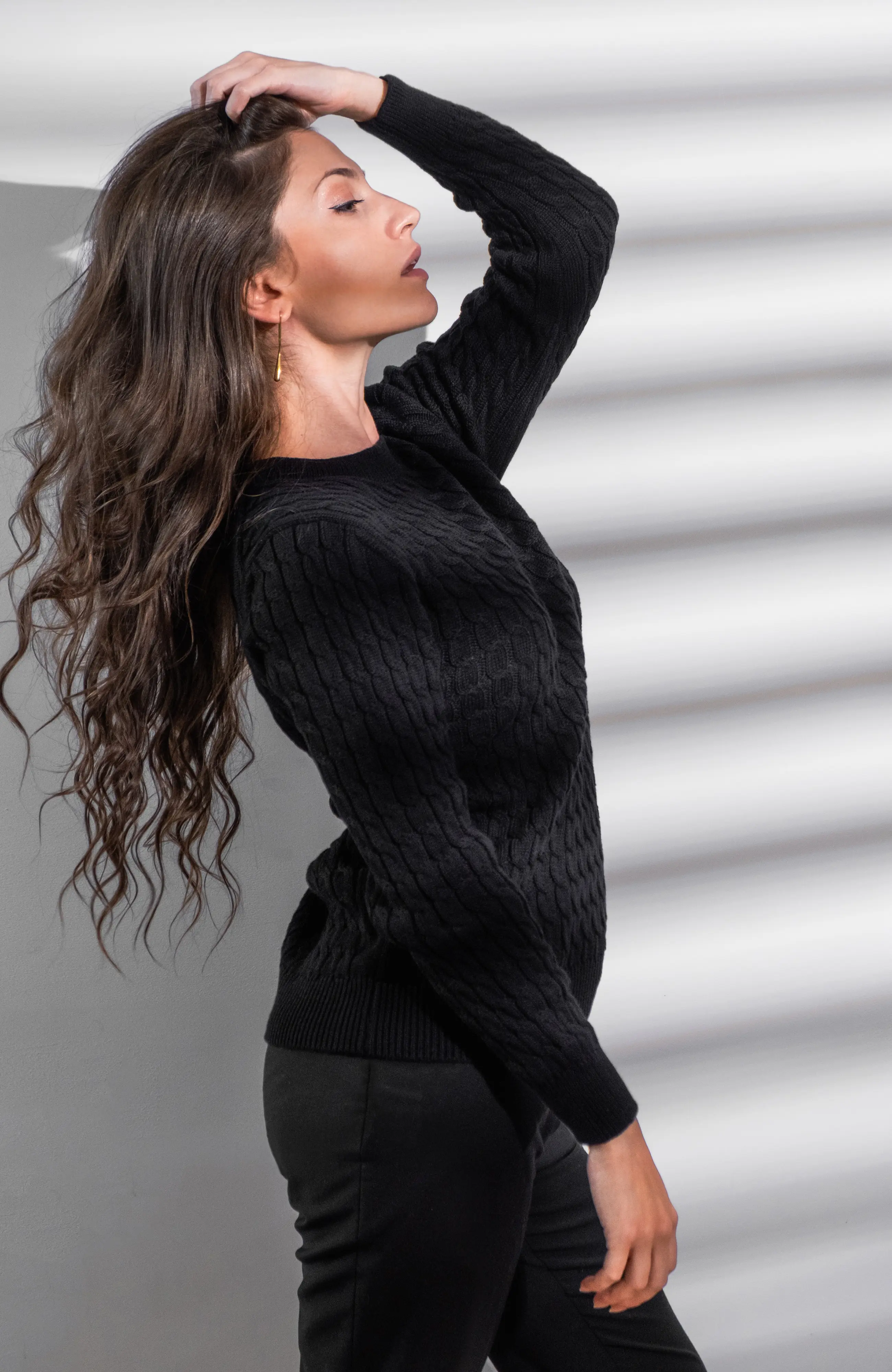 The Ms. Rowe Sweater in Black – The Cotton Capsule