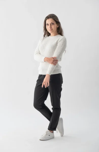 The Ms. Rowe Sweater in Classic White – The Cotton Capsule
