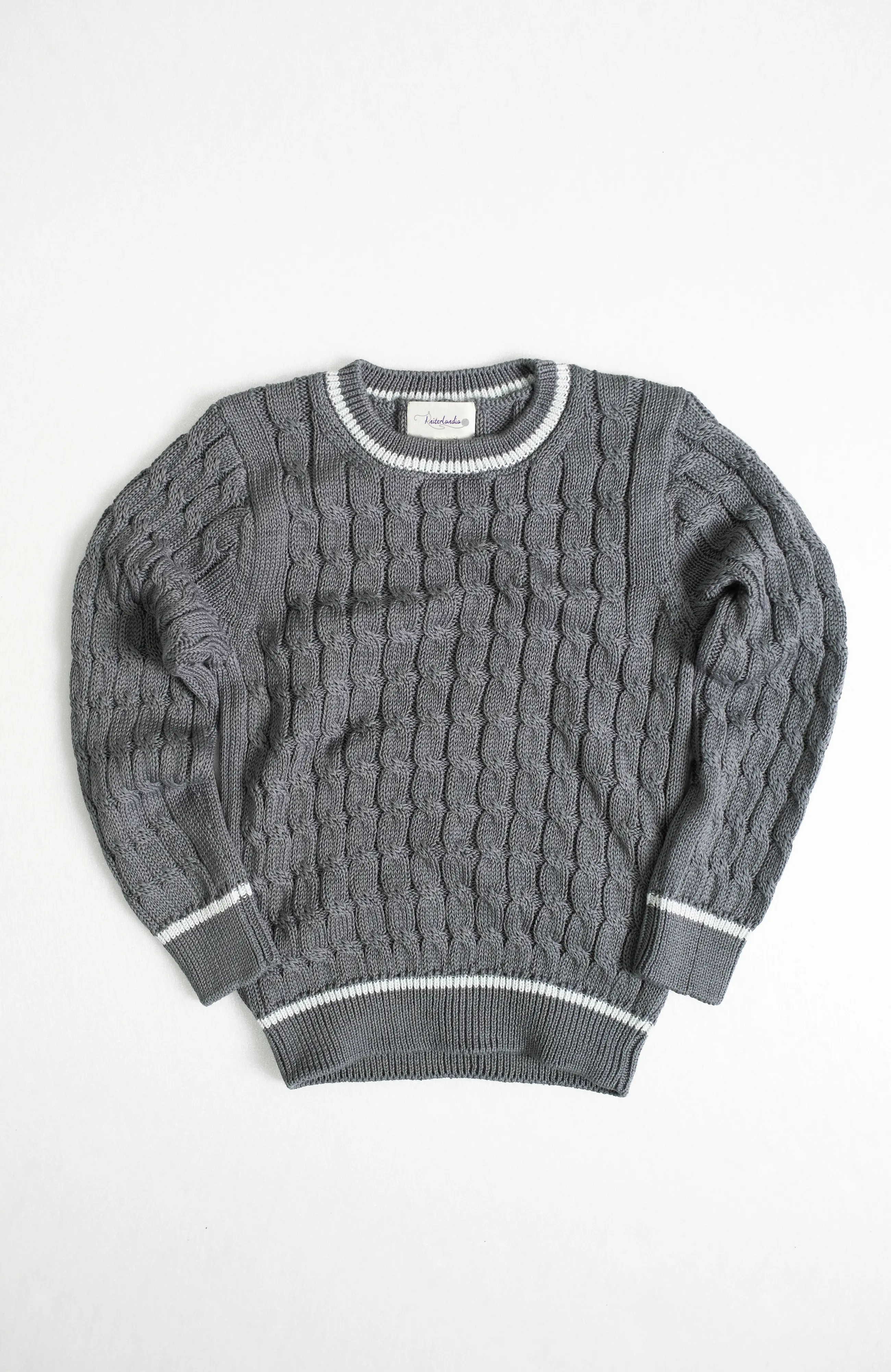 The Rowe Junior Sweater in Anchor Grey – The Cotton Capsule
