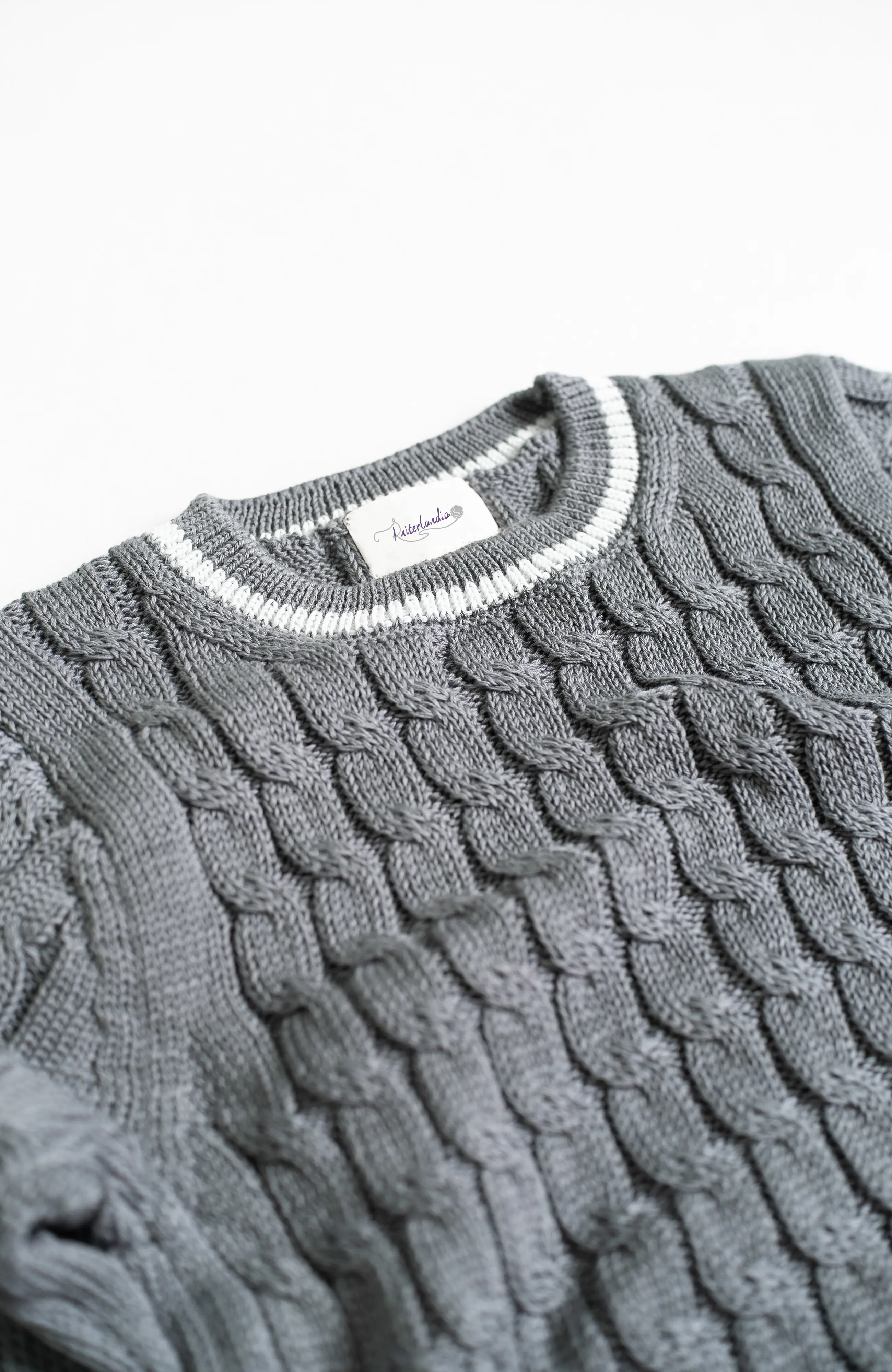 The Rowe Junior Sweater in Anchor Grey – The Cotton Capsule