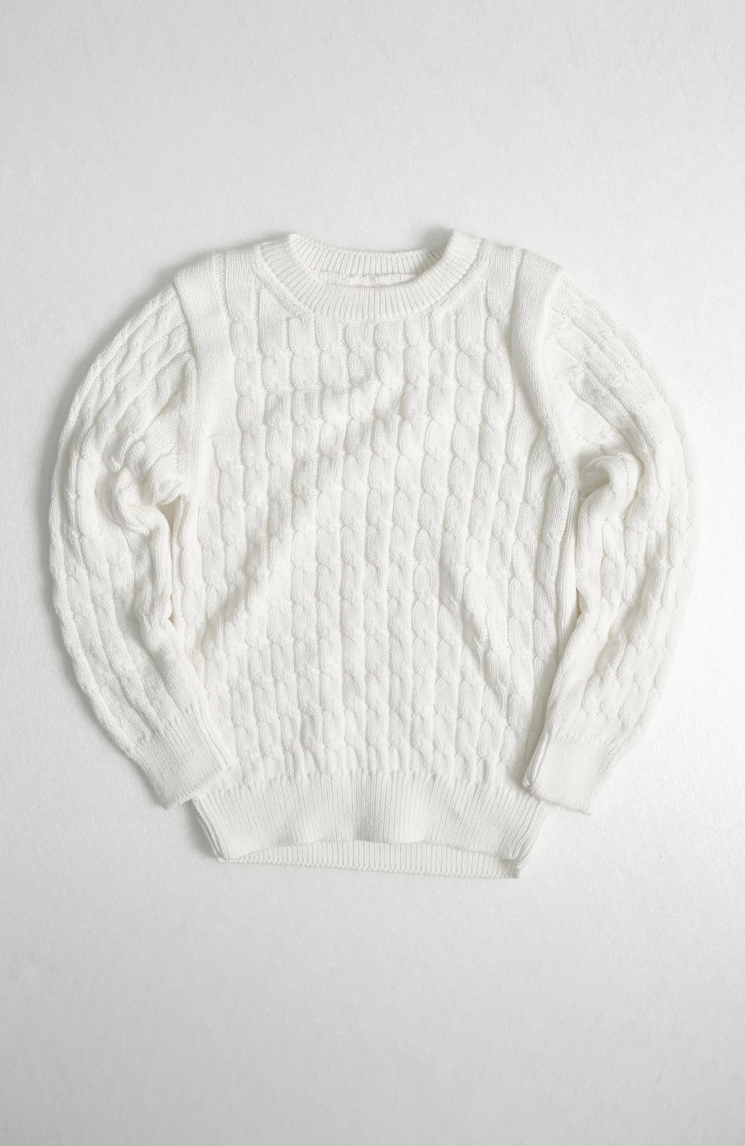 The Rowe Junior Sweater in Classic White – The Cotton Capsule