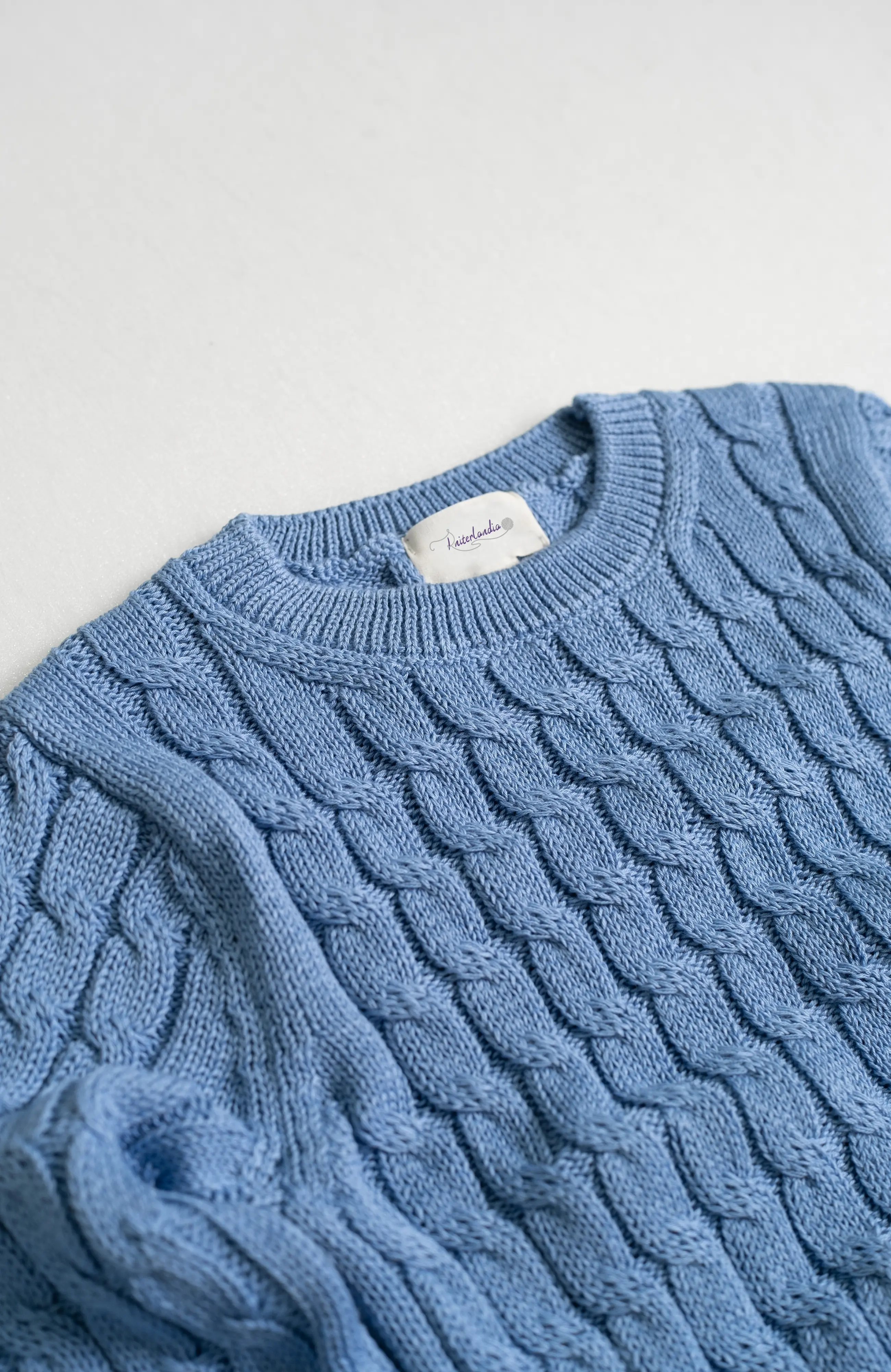 The Rowe Junior Sweater in Harbor Blue – The Cotton Capsule