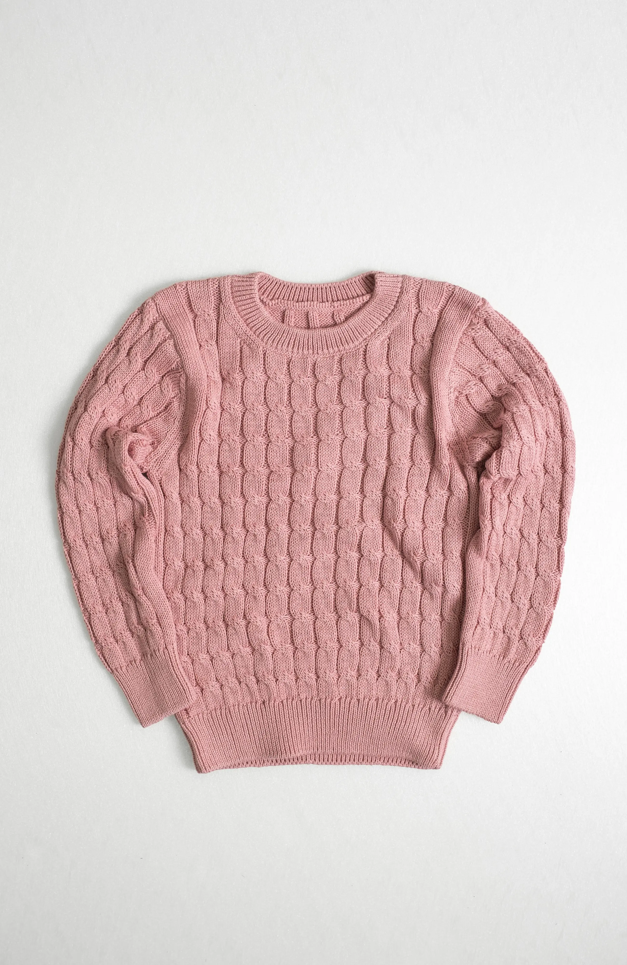 The Rowe Junior Sweater in Rose Clay – The Cotton Capsule