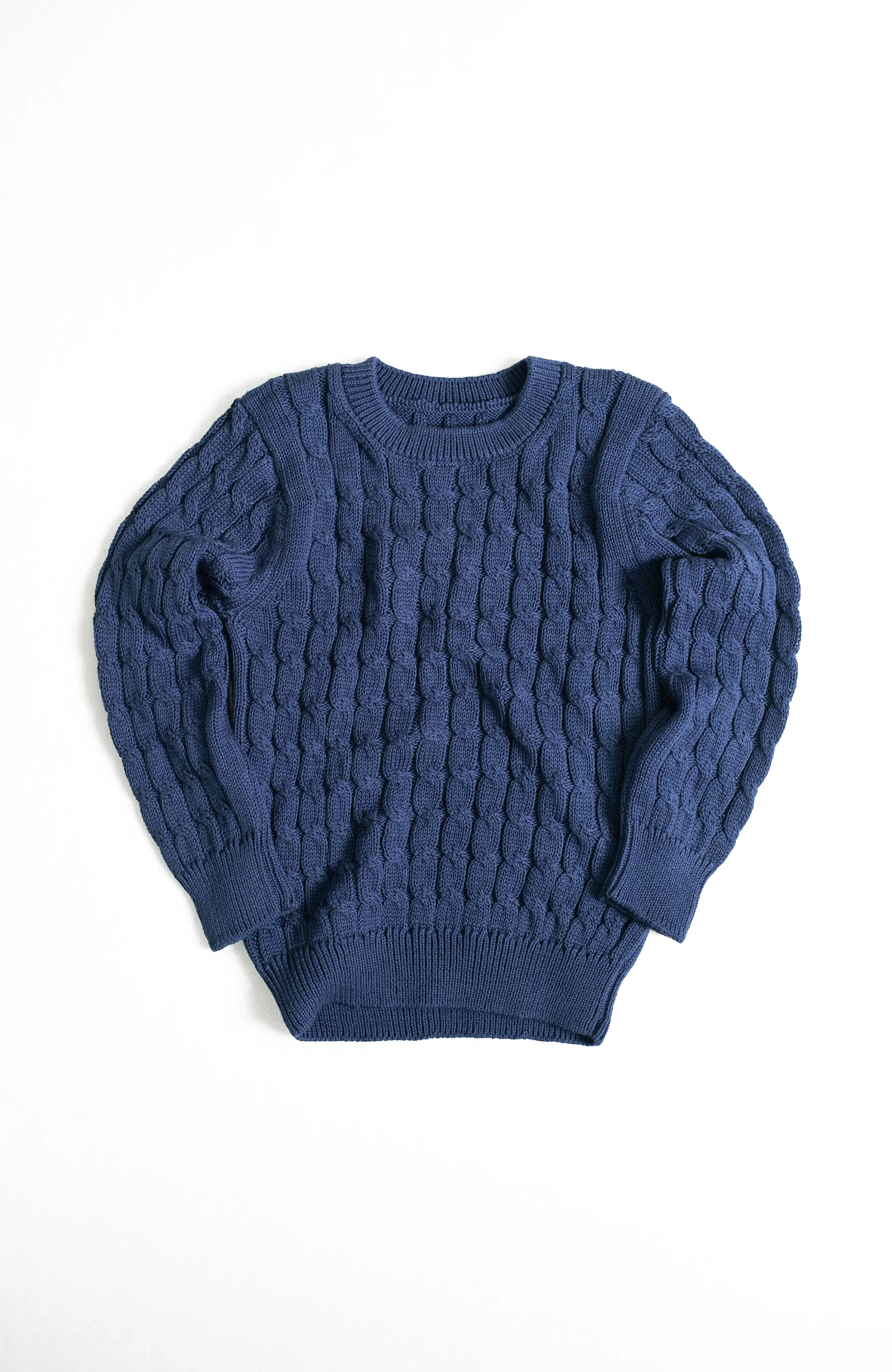 The Rowe Junior Sweater in True Navy – The Cotton Capsule