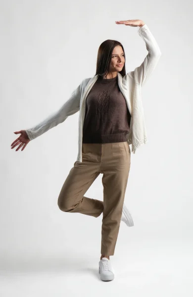 The Lea Cardigan in White – The Cotton Merino Capsule