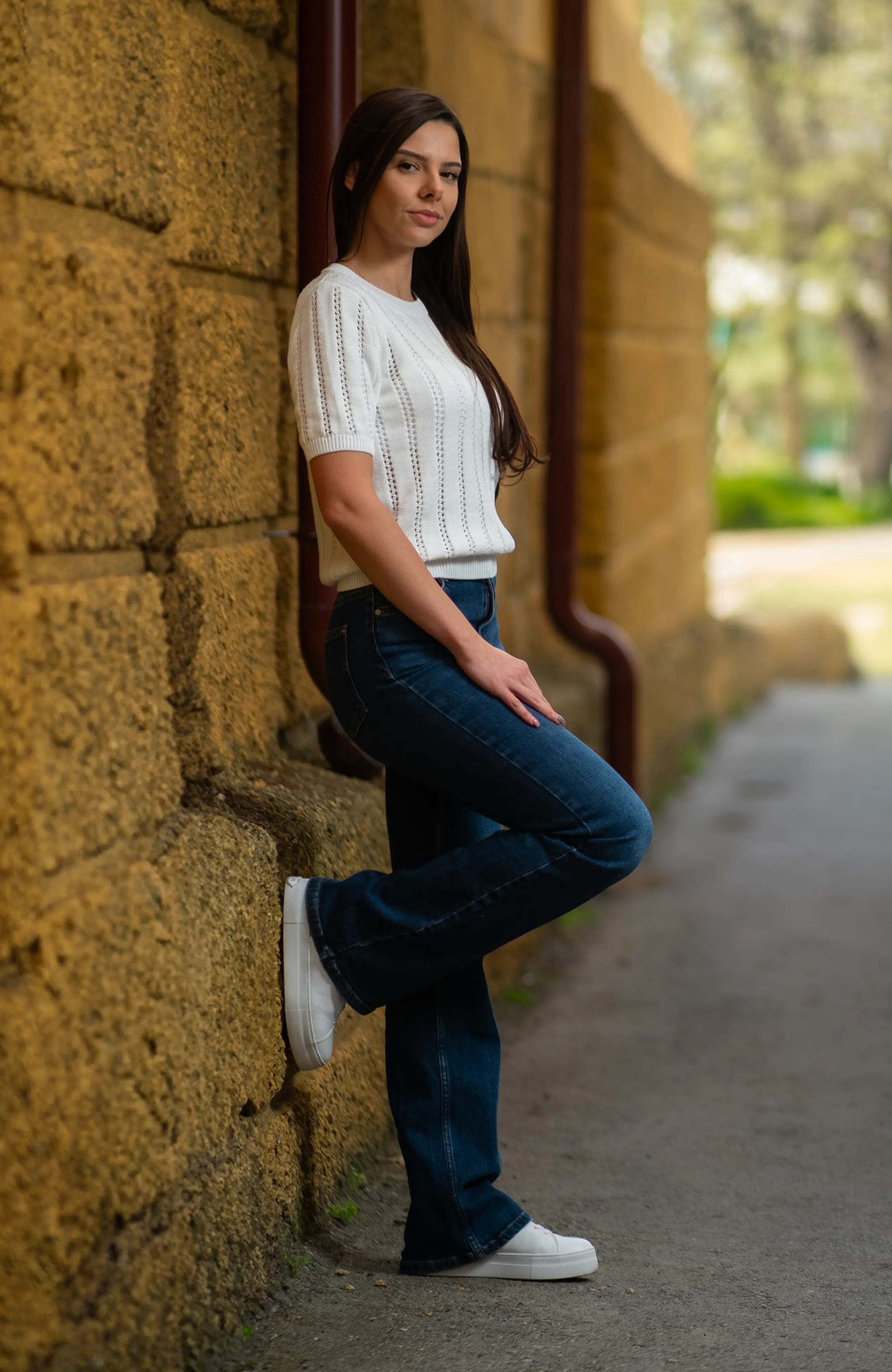 The Lina Tee Classic White - The Cotton Capsule