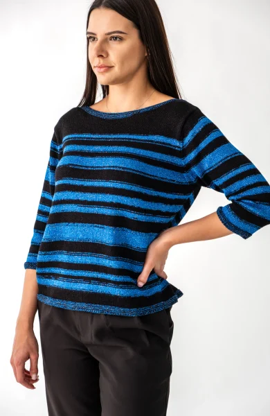 The Lyra Sweater in Cosmic Blue – The Lumière Capsule