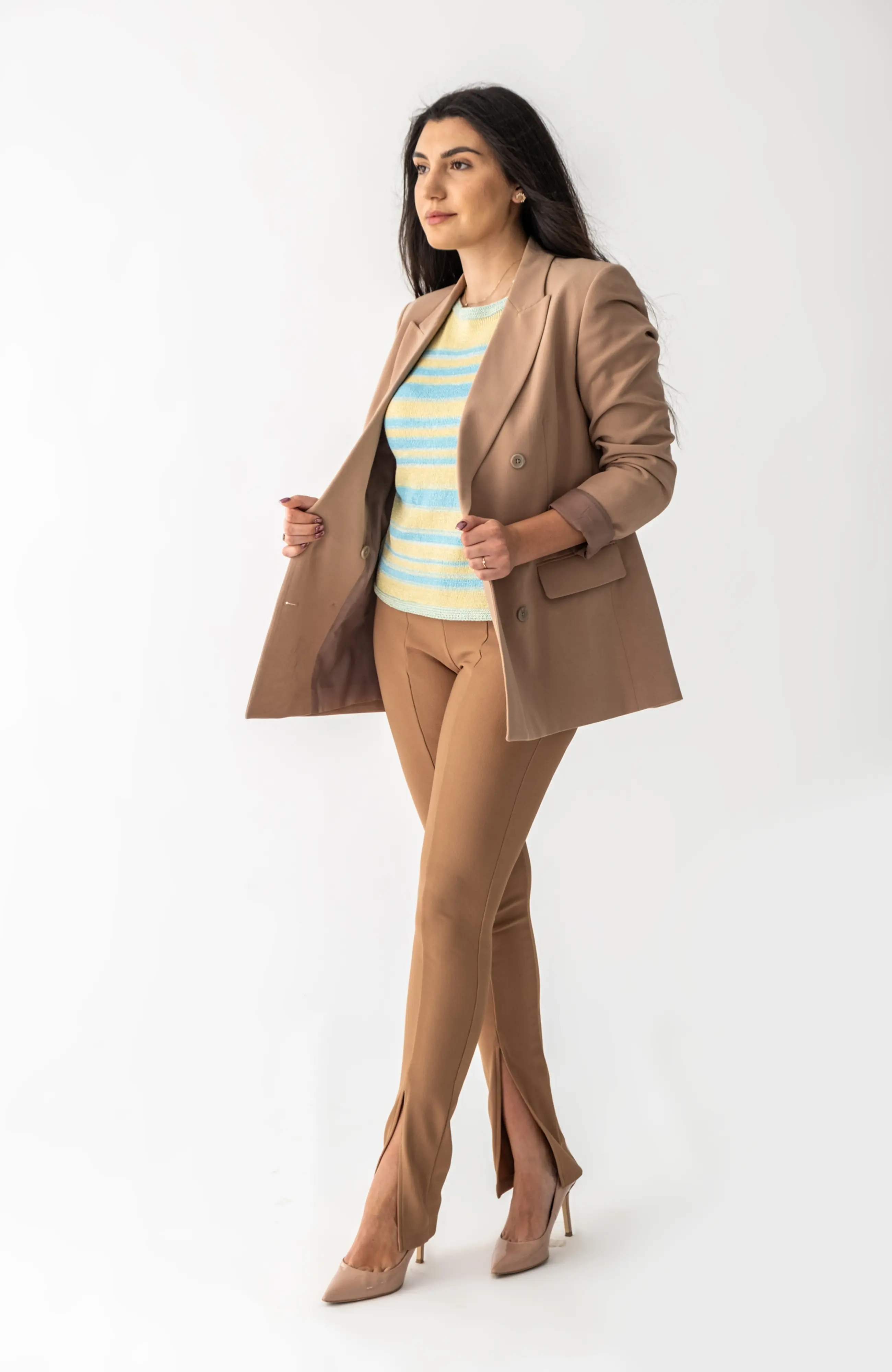 The Lyra Sweater in Seaside Glow – The Lumière Capsule